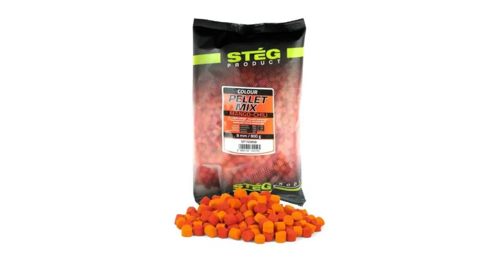 Rychlé Dodání Stég Pelety Pellet Mix 800 g 8 mm - Mango Chili