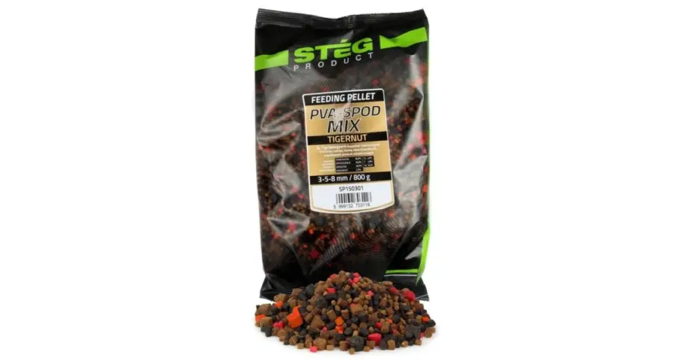 Nakupujte Hned Stég Pelety PVA Spod Mix 800 g 3-5-8 mm - Tigernut