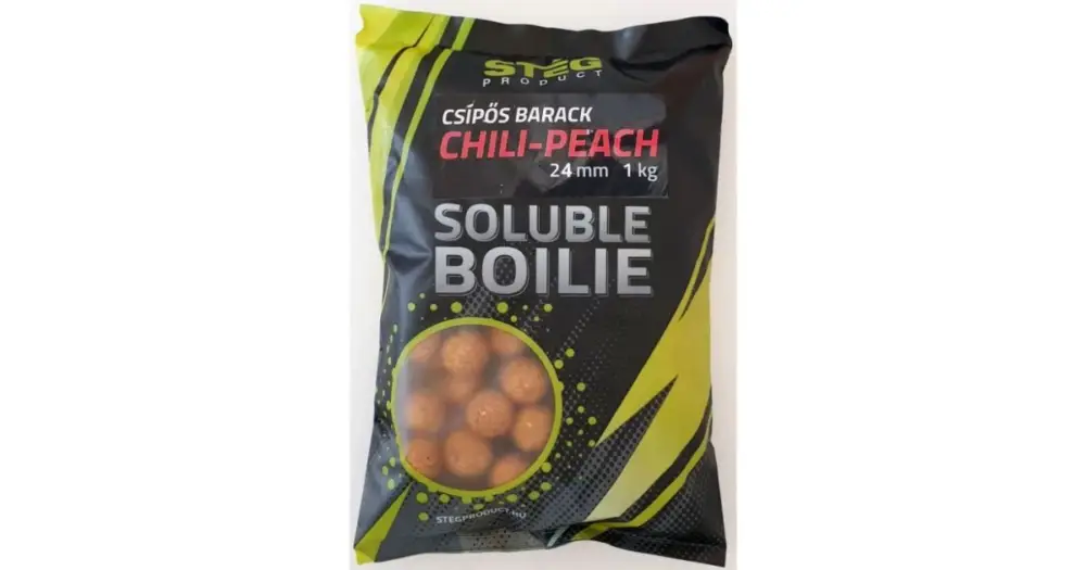 Stég Rozpustné Boilie Soluble Boilie 1 kg 24 mm - Chili Peach Dokud Zásoby Vydrží