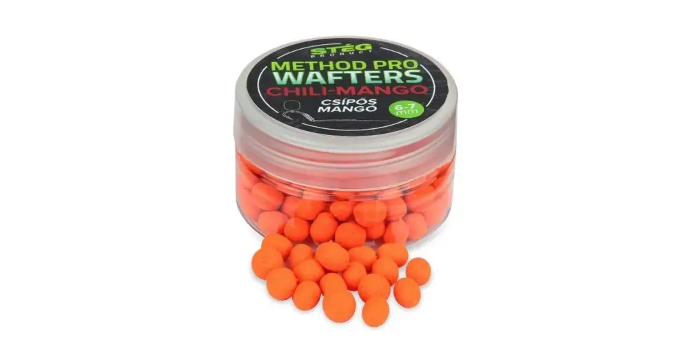 Stég Wafters Method Pro Wafters 15 g 6-7 mm - Chili Mango Víkendová Akce