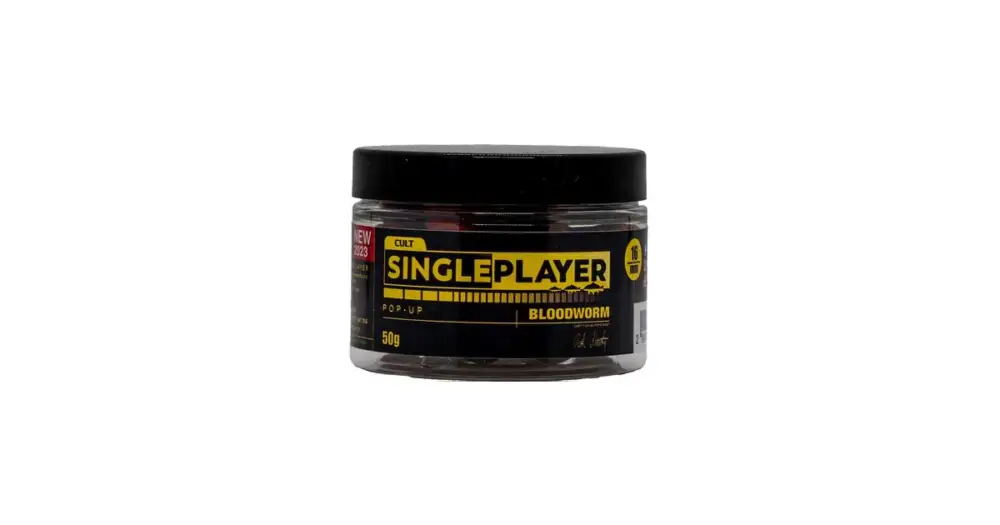 Singleplayer Plovoucí Boilies Pop-Up Boilies Bloodworm 50 g - 12 mm Omezená Nabídka
