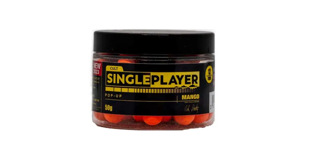 Singleplayer Plovoucí Boilies Pop-Up Boilies Mango 50 g - 12 mm Výprodej