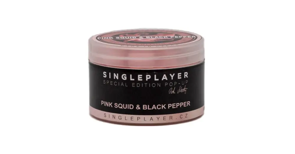 Singleplayer Plovoucí Boilie Special Edition Pop-Up Pink Squid & Black Pepper 50 g - 12 mm Cenový Hit