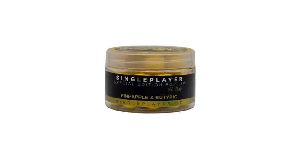 Jen Po Omezenou Doba Singleplayer Plovoucí Boilie Special Edition Pop-Up Pineapple & Butyric 50 g - 12 mm