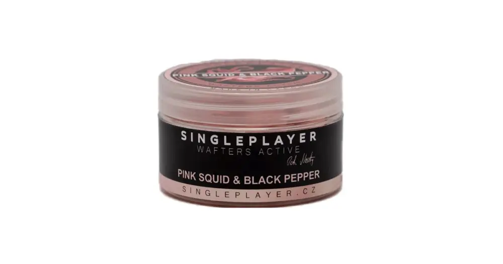 Singleplayer Vyvážené Boilie Special Edition Wafters Active Pink Squid & Black Pepper 50 g 12/16 mm Cenová Bomba