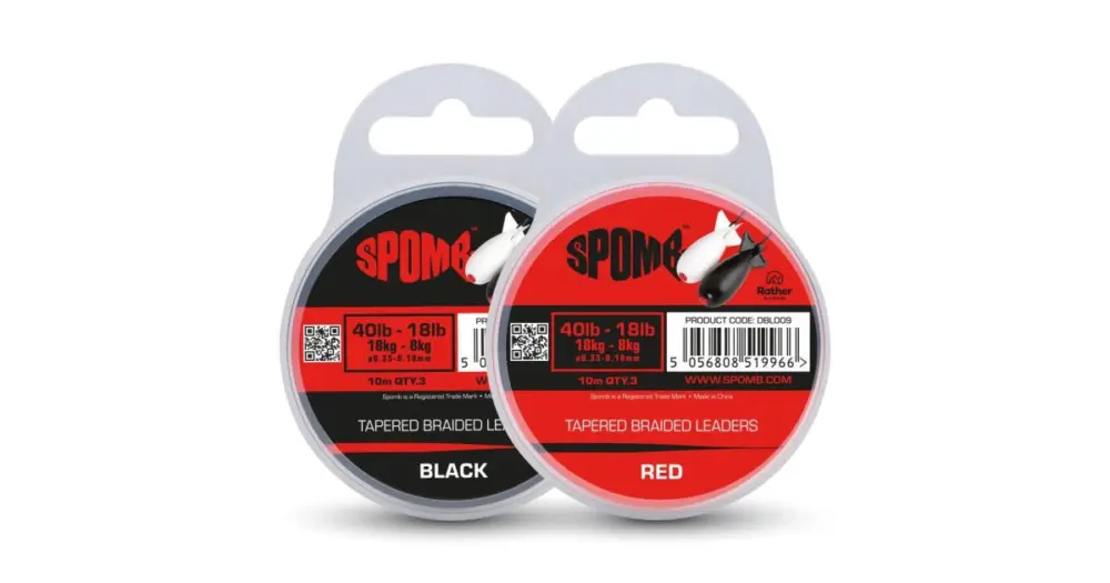 Spomb Splétaná Šňůra Tapered Braided Leaders 0,18-0,35 mm 3x10 m Rychlé Dodání