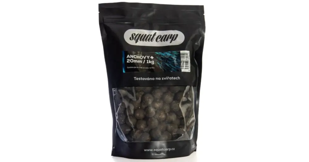 Squat Carp Boilies Anchovy+ - 5 kg 24 mm Akční Nabídka