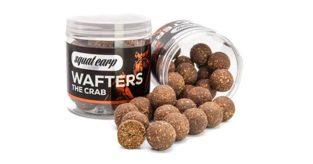 Akce Squat Carp Vyvážené Boilies Wafters The Crab - 150 g 24 mm