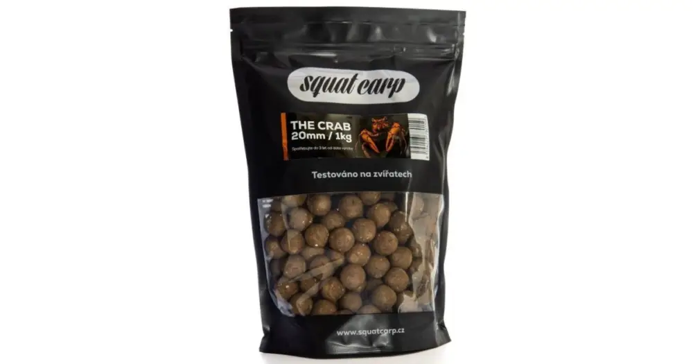 Squat Carp Boilies The Crab - 1 kg 30 mm Jen Po Omezenou Doba