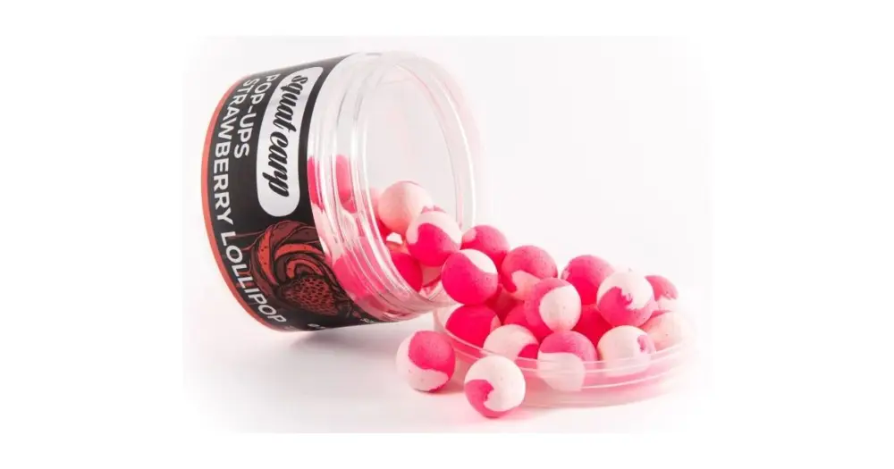 Bezpečná Platba Squat Carp Plovoucí Boilies Pop-Up Strawberry Lollipop 60 g 12 mm