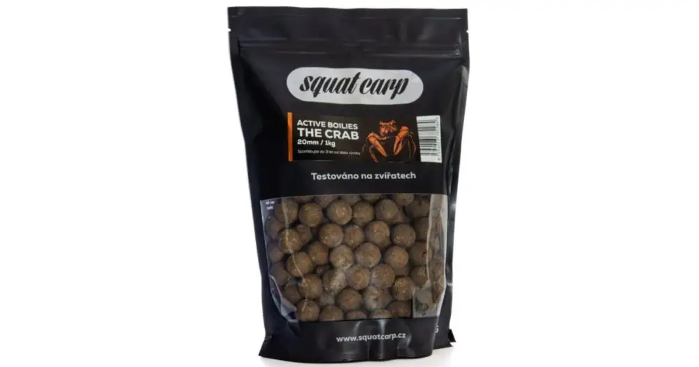 Squat Carp Active Boilies The Crab - 1 kg 24 mm Levný