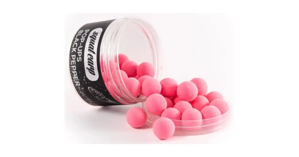 Oblíbený Squat Carp Plovoucí Boilies Pop-Up Black Pepper 60 g - 12 mm