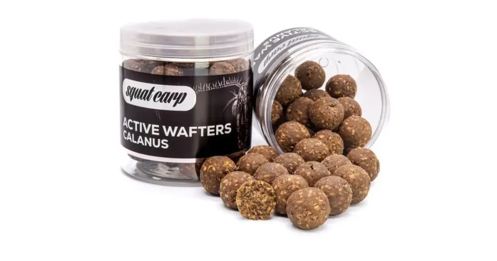 Squat Carp Vyvážené Boilies Active Wafters Calanus - 150 g 20 mm Ověřený