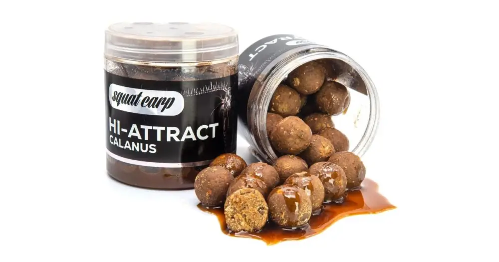 Oblíbený Squat Carp Boilies v Dipu Hi-Attract Calanus 220 g