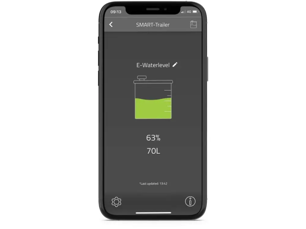 E-Trailer E-waterlevel měření obsahu nádrže vody Délka sondy 80cm Vrácení Zdarma