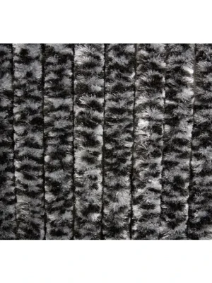 Značkový CarbestDveřní závěs Carbest Chenille Šedá - bílá