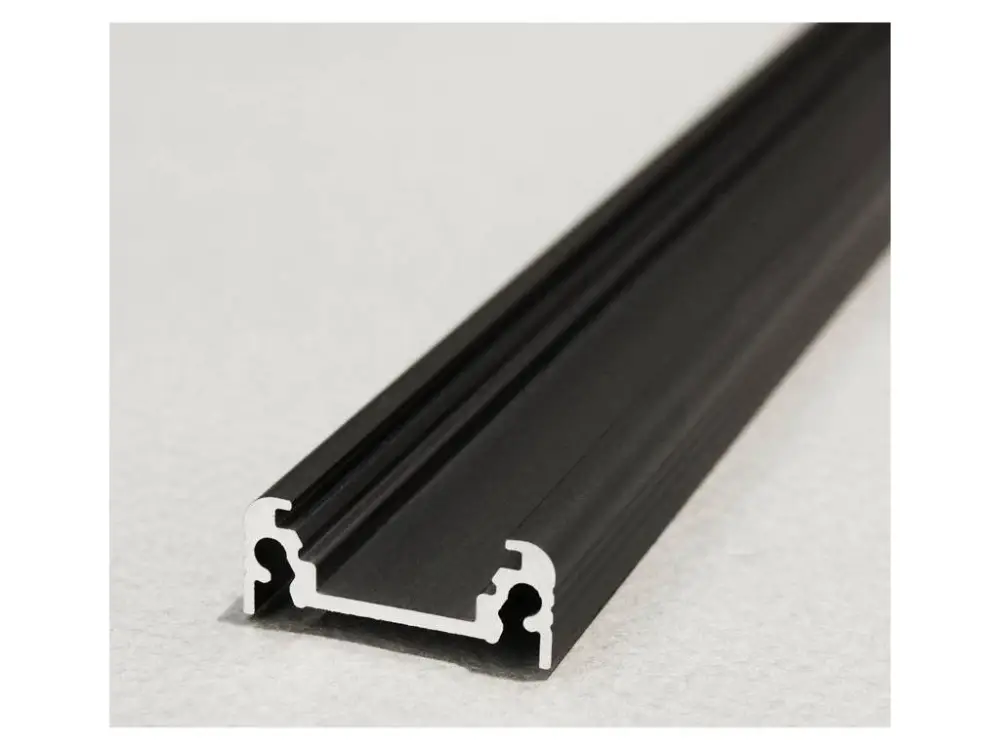 LED profil StrongLumio Surface alu černý 2000mm Jen Po Omezenou Doba