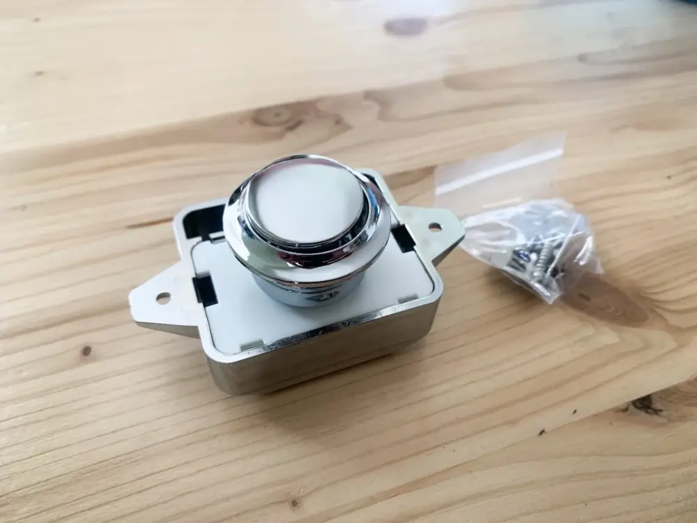 Ověřený Push lock zámek - stříbrný