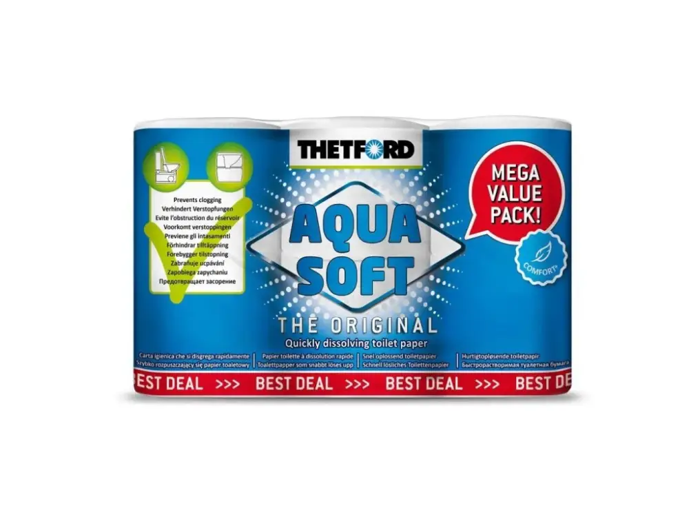 Toaletní papír Thetford Aqua Soft 6 Pack Cenově Výhodný