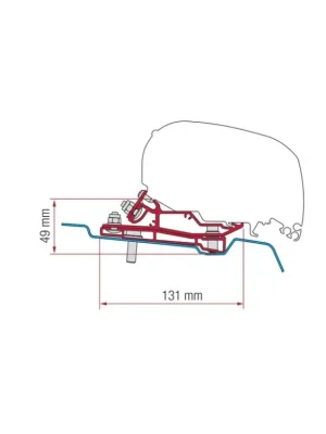 Adaptér pro markýzu F65 a F80pro vozidla Ford Transit H3 Oblíbený