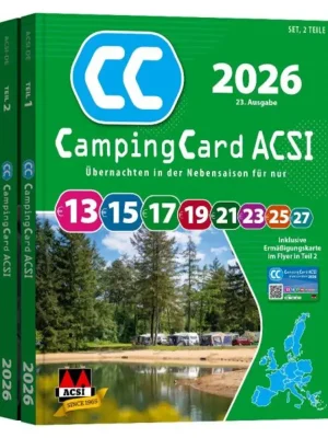 Zlevněný ACSI Camping Card 2026 - německá verze