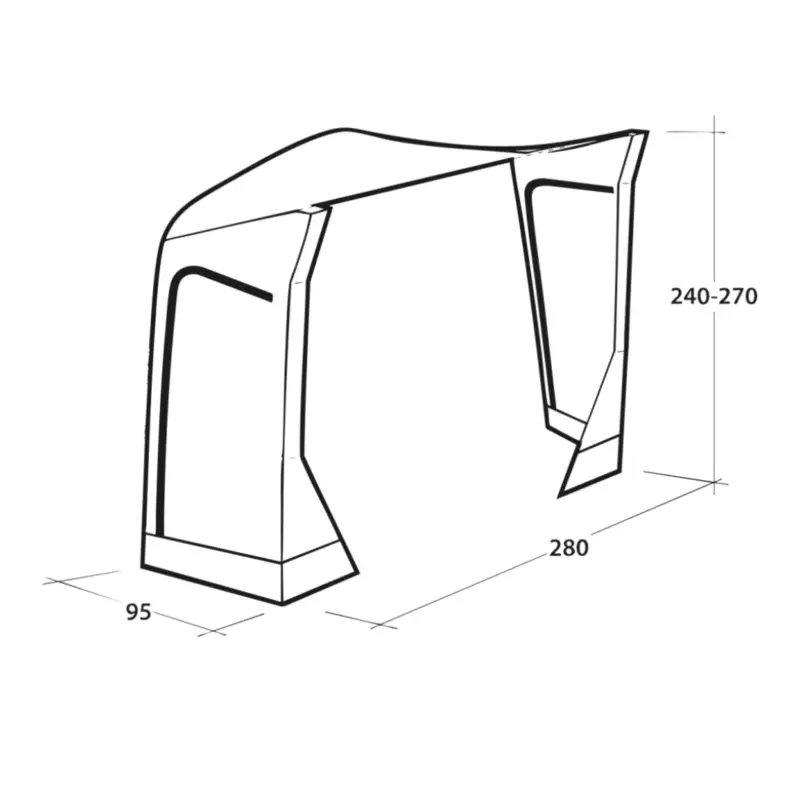 Outwell Mid/Tall Connection Park PowerAir Pouze Dnes