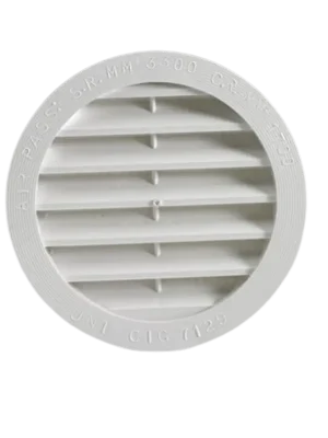 Ventilační mřížka, průměr 10 cm, bílá Objednat Nyní