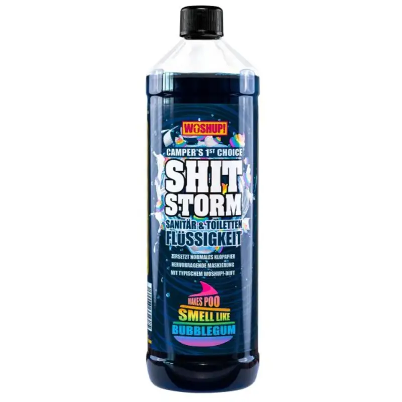 Rozkladová WC chemie Woshup! Shitstorm 1 l Cenová Bomba