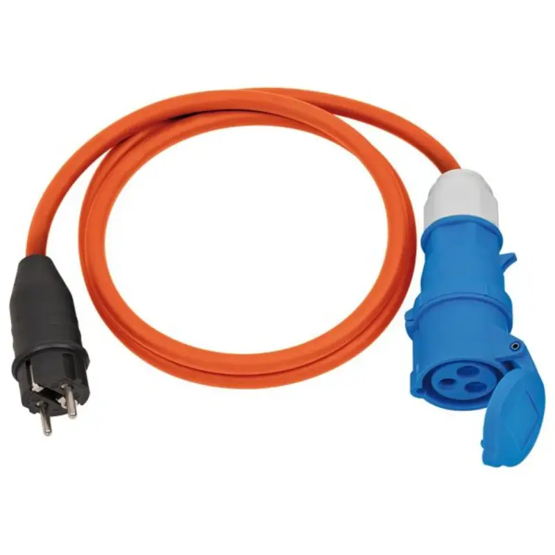 Připojovací kabel Schuko-CEE 1,5m oranžový Cenová Bomba